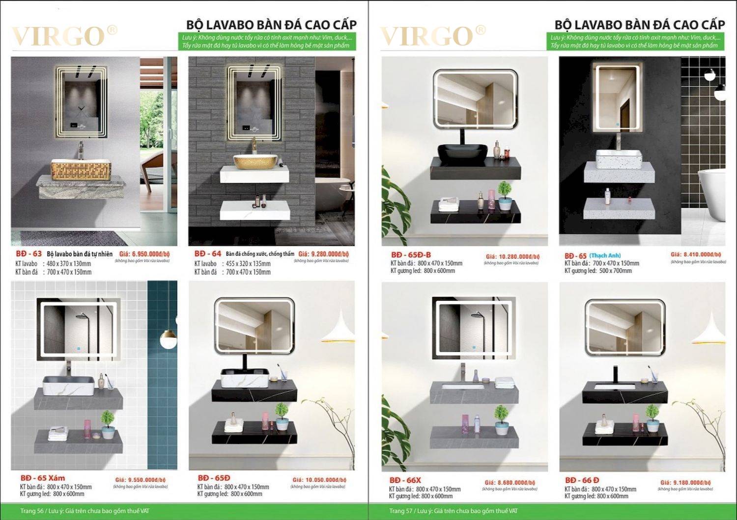 Catalogue và bảng giá Thiết bị vệ sinh VIRGO mới nhất /Page 29